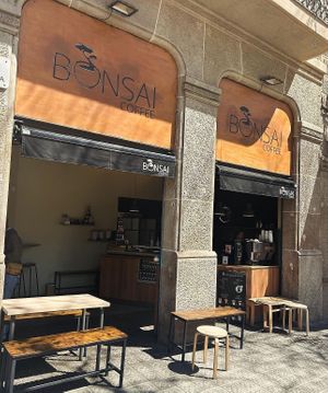 Entrance  at Bonsai Coffee & Matcha in Barcelona