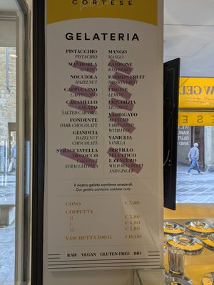 Menú 13/3/25 at Cortese in Florence