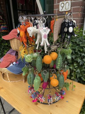 Cute key chain toys (although I don't know what they're made of) at Fraai in Utrecht