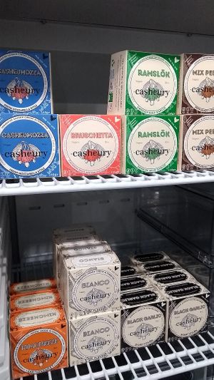 Cashew cheese from Casheury (Sweden) at Valere Vita in Aachen