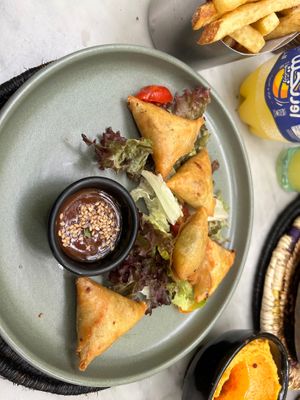 Vegetable briouat at Le Jardin in Marrakech