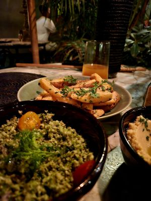 Broccoli tabbouleh at Le Jardin in Marrakech