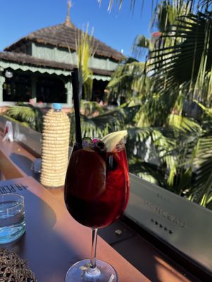Marrakchi sangria  at La Pergola in Marrakech
