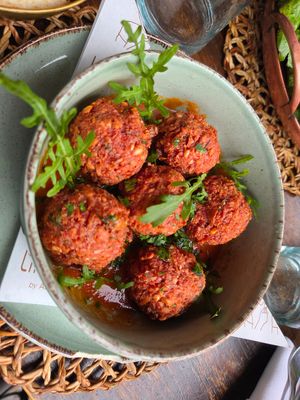 Falafel at La Pergola in Marrakech