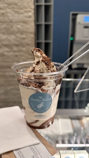 The ice creamm  at The Sundae Society in Istanbul