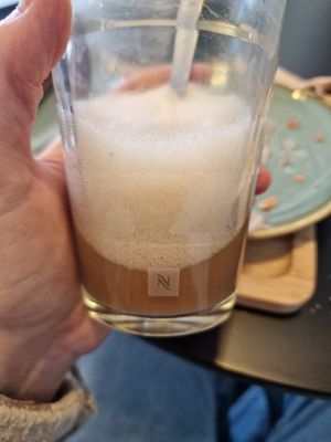 Vanilla latte at LOVE green in Viseu