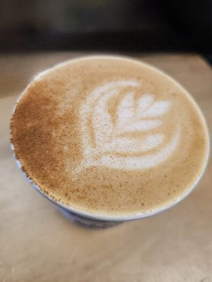 Oatmilk Brown Sugar & Spice Latte. Delicious! at Drink Coffee Do Stuff in South Lake Tahoe