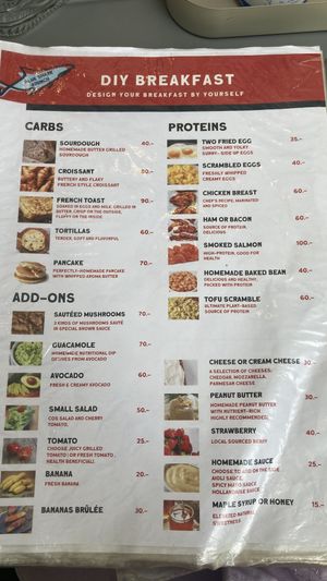   at Blue Shark Brunch in Koh Tao