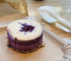 Vegan Blueberry cheesecake  at Goodies Berlin - Schlachtensee in Berlin
