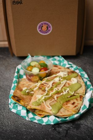 Quesadilla at Val's Vegan Kitchen in San Diego