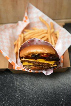 Smashburger at Val's Vegan Kitchen in San Diego