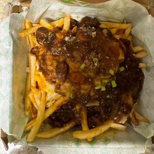 loaded Irish stew fries   at Val's Vegan Kitchen in San Diego