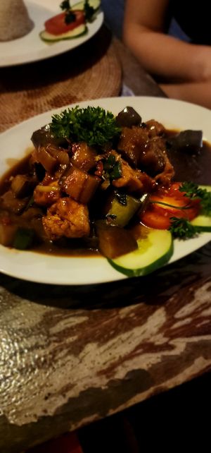 Terong Tahu at Warung Lu Putu in Manggis