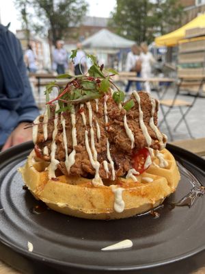 Vegan wafflin’ Chick’n double up  at Utter Waffle - Balham in South West London