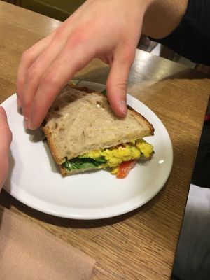 vegan egg salad sandwich with veggies at Goodies Berlin - Globetrotter - Maybe closed in Berlin