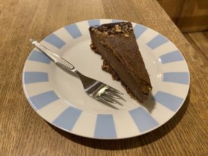 Raw walnut chocolate cake  at Goodies Berlin - Globetrotter - Maybe closed in Berlin