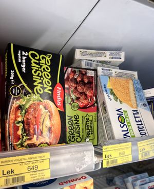 Frozen stuff   at Conad in Vlora