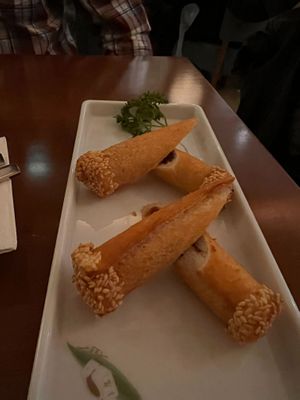 sesame rolls with red bean paste (#67) at Tofu Vegan - Charlotte in London