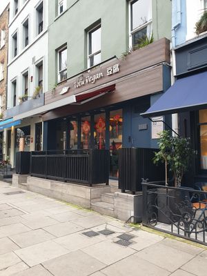 Outside at Tofu Vegan - Charlotte in London