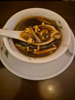 Spicy sour soup at Tofu Vegan - Charlotte in London