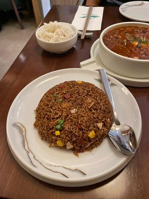Special friend rice at Tofu Vegan - Charlotte in London