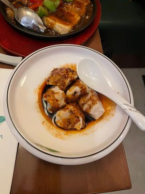 Chengdu vegetable dumplings at Tofu Vegan - Charlotte in London