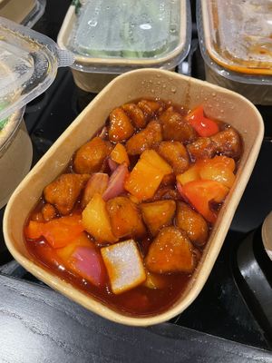 Sweet and sour chicken  at Tofu Vegan - Charlotte in London