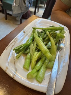 Spinach and bok choy  at Tofu Vegan - Charlotte in London