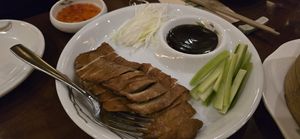 Peking duck at Tofu Vegan - Charlotte in London