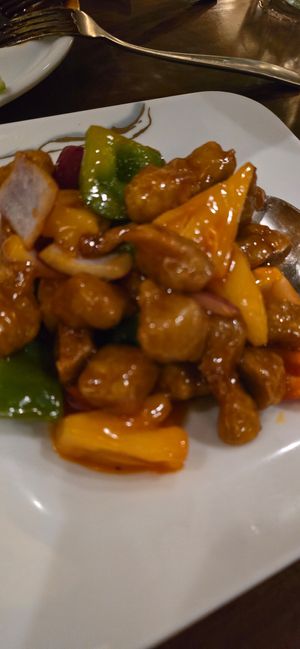 Shiitake and oyster mushroom and tofu at Tofu Vegan - Charlotte in London