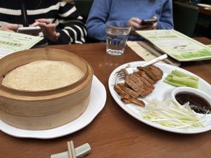 Peking duck - really good  at Tofu Vegan - Charlotte in London