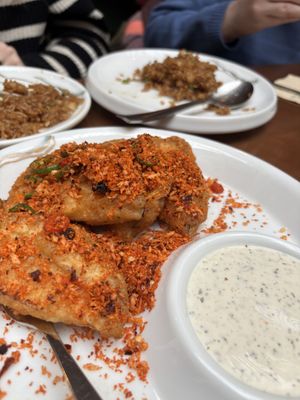 Fried Aubergine in house special sauce- another stand out dish   at Tofu Vegan - Charlotte in London