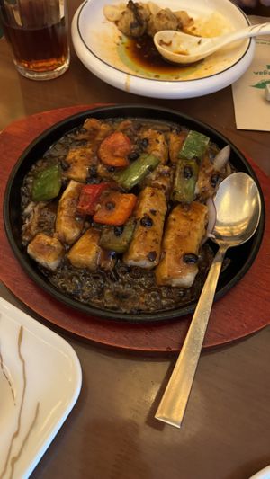 Black bean tofu   at Tofu Vegan - Charlotte in London