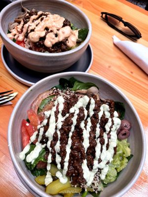 Bowls were around 6,000CLP each, not sure if we got the small or large size. BBQ soy meat option was very tasty  at Vita La Barra Saludable Antofagasta in Antofagasta