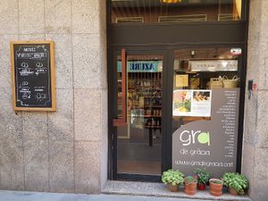 entrance at Gra de Gràcia in Barcelona