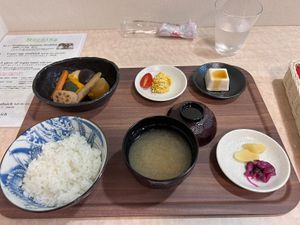 traditional japanese breakfast  at MERCY Vegan Factory - Kyoto Station in Kyoto