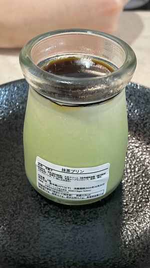 Matcha pudding  at MERCY Vegan Factory - Kyoto Station in Kyoto