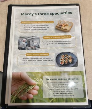 Ethos of Mercy’s   at MERCY Vegan Factory - Kyoto Station in Kyoto