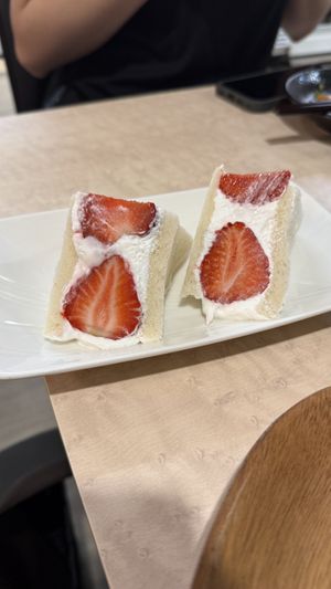 Strawberry sando - all vegan!   at MERCY Vegan Factory - Kyoto Station in Kyoto