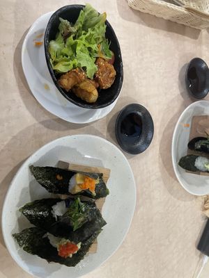 Sushi set meal  at MERCY Vegan Factory - Kyoto Station in Kyoto
