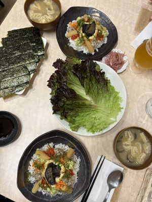 Grilled sushi course  at MERCY Vegan Factory - Kyoto Station in Kyoto