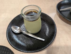 Matcha Pudding at MERCY Vegan Factory - Kyoto Station in Kyoto