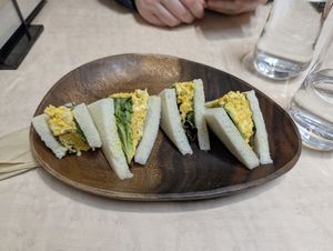 Vegan egg sandwich at MERCY Vegan Factory - Kyoto Station in Kyoto