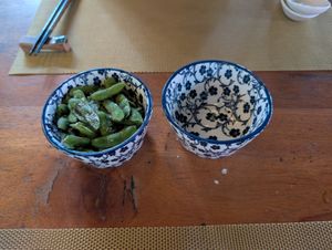 Edamame at Joto Ramen in Nairobi