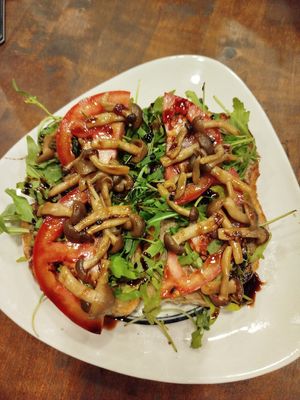 Mushrooms toast at Everyday Vegan in Da Nang