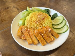 Char Sui rice   at Everyday Vegan in Da Nang