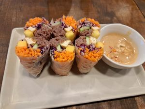 Summer rolls at Everyday Vegan in Da Nang