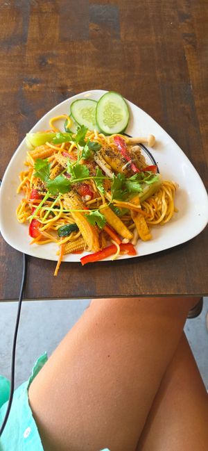 Noodles with vegetables at Everyday Vegan in Da Nang