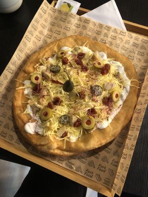 niiice  at Jászai Gourmet Lángos in Budapest