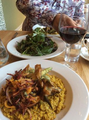 Fantastic vegan food,  at Maitreya Social in Bristol